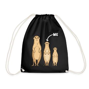 Middle Children Middle Siblings - Drawstring Bag - black - Front