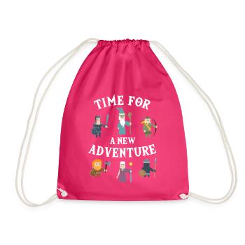 Time For New Adventure PnP RPG Jeu de rôle Pen - Sac de sport léger - fuchsia - Devant