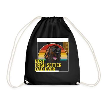Bestes irisches Setter Dad Ever T-Shirt - Turnbeutel - Schwarz - Vorne