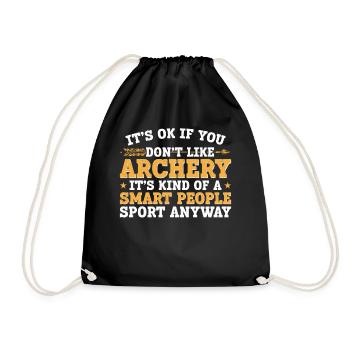 Archery Bow Archer It's Ok If You - Turnbeutel - Schwarz - Vorne