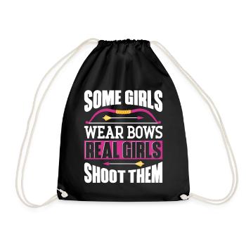 Tir à l’arc Archer Fille Quelques Filles - Sac de sport léger - noir - Devant