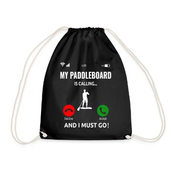 Stand Up Paddleboard Skateboard Cadeau Surf - Sac de sport léger - noir - Devant