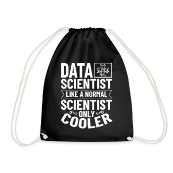 Datenwissenschaftler Data Science Wissenschaft - Turnbeutel - Schwarz - Vorne