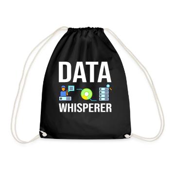 Datenwissenschaftler Data Science Wissenschaft - Turnbeutel - Schwarz - Vorne