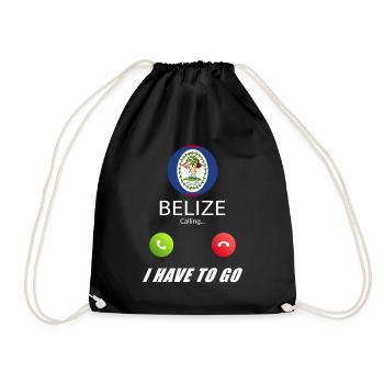 Le Belize appelle les drapeaux lusiger en disant - Sac de sport léger - noir - Devant