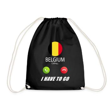 La Belgique appelle aux drapeaux Lusiger - Sac de sport léger - noir - Devant
