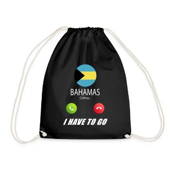 Les Bahamas appellent les drapeaux lusiger en disant - Sac de sport léger - noir - Devant