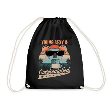 Young Sexy And Overkoalafied Koala Koala Bear Deco - Drawstring Bag - black - Front