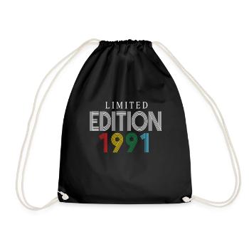 Limited Edition 1991 - Drawstring Bag - black - Front