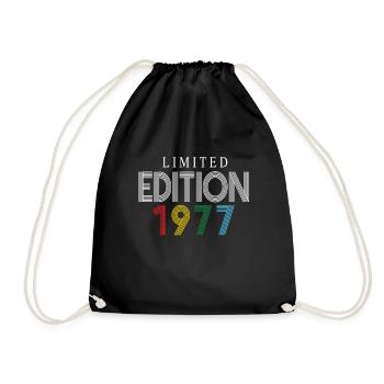 Limited Edition 1977 - Drawstring Bag - black - Front