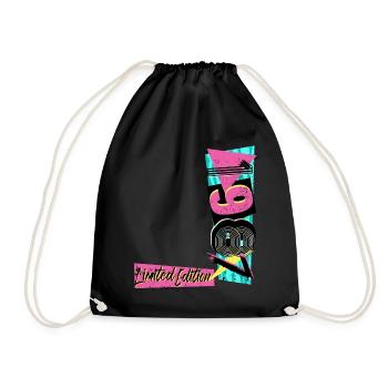 Limited Edition 1987 Year 1987 80s 90s - Drawstring Bag - black - Front