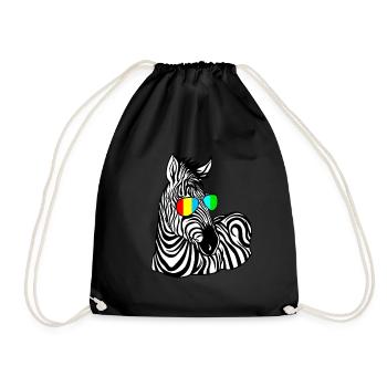 Autistic Autism Autism Awareness Day Asperger's Child - Drawstring Bag - black - Front