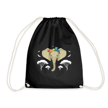 Autistic Tshirt Autimus Gift Asperger Children - Drawstring Bag - black - Front