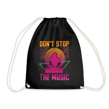 DISC JOCKEY - Drawstring Bag - black - Front