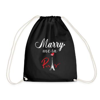 Mariage sur la Tour Eiffel à Paris France - Sac de sport léger - noir - Devant