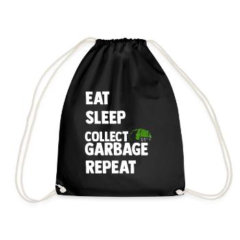 Müllmann Tshirt - Drawstring Bag - black - Front