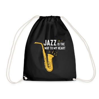 Jazz Tshirt - Turnbeutel - Schwarz - Vorne