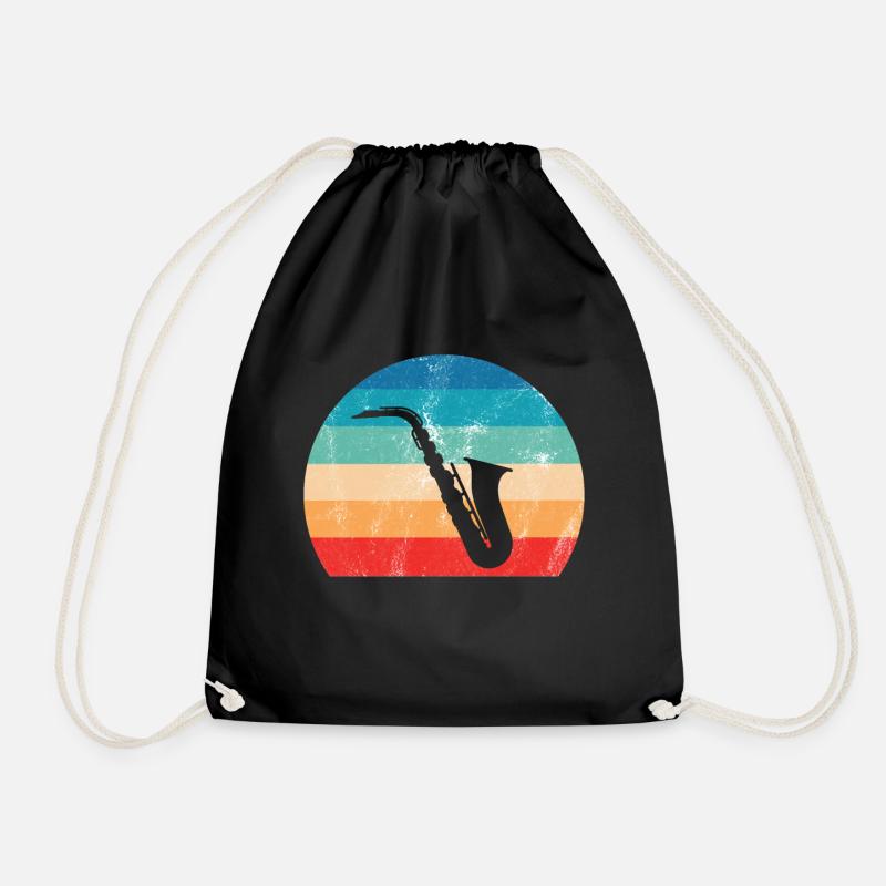 Jazz Tshirt - Drawstring Bag - black