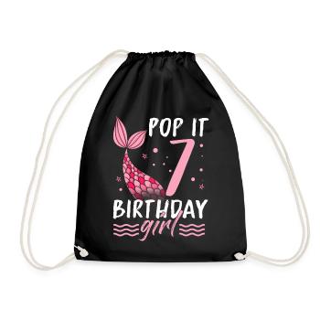 Mermaid Gift Sea Mermaid Mermaid JGA Bride - Drawstring Bag - black - Front