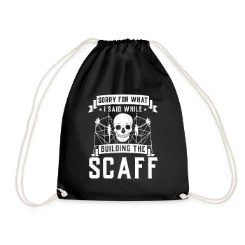 Constructeurs d’échafaudages - Sac de sport léger - noir - Devant