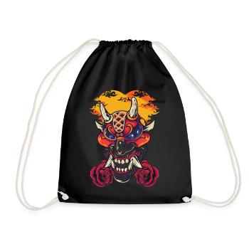 Masque du diable - Sac de sport léger - noir - Devant