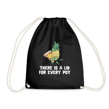 Pineapple - Drawstring Bag - black - Front