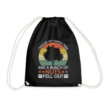 Genealogist Genealogist Family Tree Genealogist - Drawstring Bag - black - Front