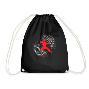 karate - Drawstring Bag - black - Front