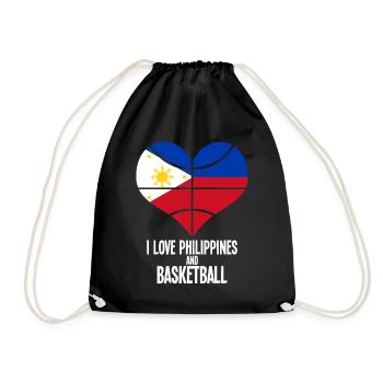 Philippines Filipino Flag Basketball I Cadeau - Sac de sport léger - noir - Devant