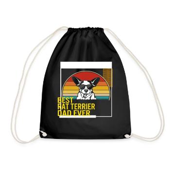 Bestes Rat Terrier Dad Ever T-Shirt - Turnbeutel - Schwarz - Vorne