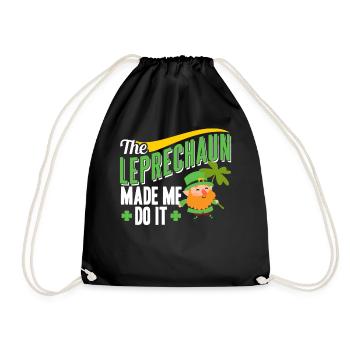 Le Leprechaun m’a forcé à leprechaun Irishman - Sac de sport léger - noir - Devant