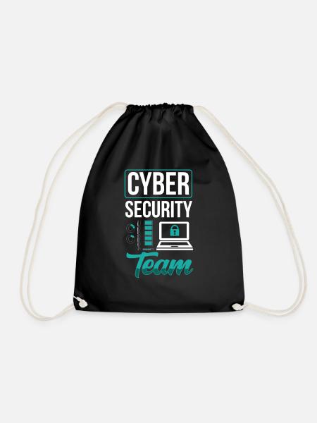 Cybersecurity Team IT Sicherheit Hacker Hacking - Turnbeutel - Schwarz