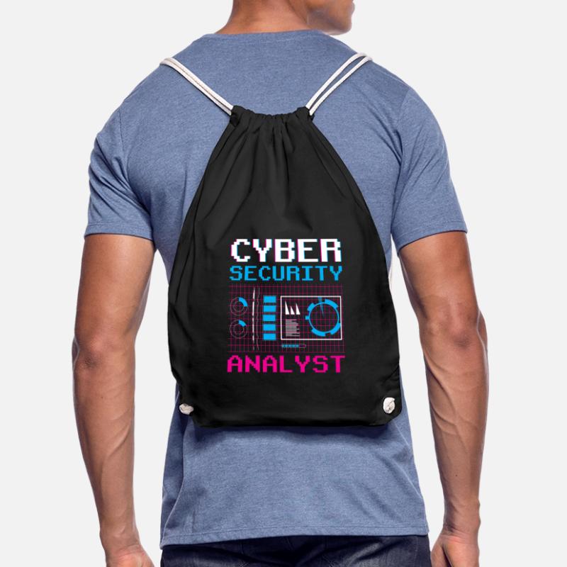 Cybersecurity Analyst IT Security Hacker Hack Drawstring Bag