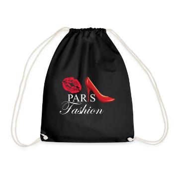 Paris Fashion Kussmund France - Drawstring Bag - black - Front