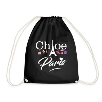 Paris Eiffel Tower Fashion France - Drawstring Bag - black - Front