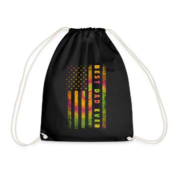 Meilleur papa de tous les temps - Sac de sport léger - noir - Devant