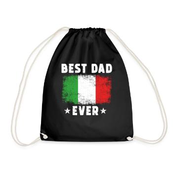 Père italien Meilleur père de tous les temps Italie Papa - Sac de sport léger - noir - Devant