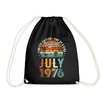 Édition limitée Juillet 1976 Cadeau d’anniversaire - Sac de sport léger - noir - Devant