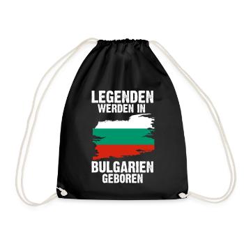 Balkan Bulgarien Bulgare Bulgarisches - Turnbeutel - Schwarz - Vorne