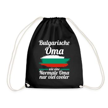 Balkan Bulgarin AmerikanischeOma Bulgarien - Turnbeutel - Schwarz - Vorne