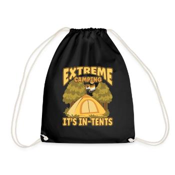 Extrem Camping est dans des tentes - Camping Camping Nature - Sac de sport léger - noir - Devant
