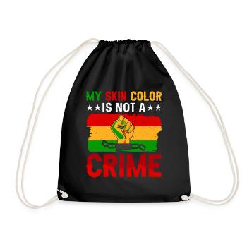 Black History Month Black History American - Turnbeutel - Schwarz - Vorne