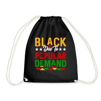 Black History Month Black History American - Turnbeutel - Schwarz - Vorne