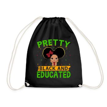 Black History Month Black History American - Turnbeutel - Schwarz - Vorne