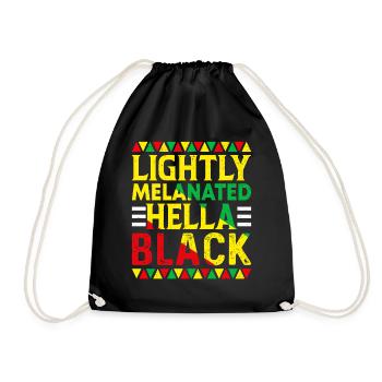 Black History Month Black History American - Turnbeutel - Schwarz - Vorne
