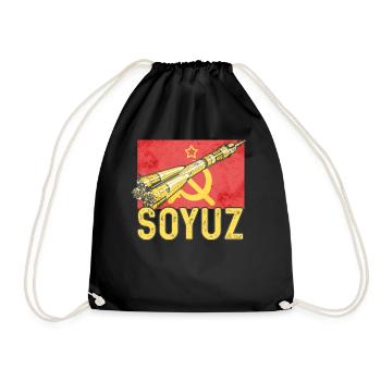 Soyuz Rocket - Drawstring Bag - black - Front
