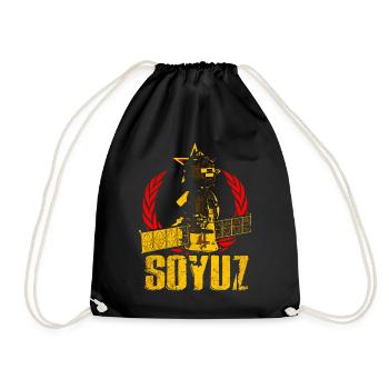 Soyuz Spaceship - Drawstring Bag - black - Front