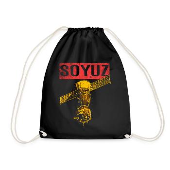 Soyuz spaceship Soviet Union - Drawstring Bag - black - Front
