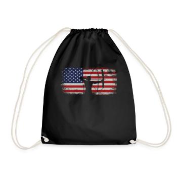 Archer Archer Archer Usa Américain - Sac de sport léger - noir - Devant
