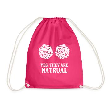 Naturel D20 Jeu de rôle Tabletop PnP RPG Pen and - Sac de sport léger - fuchsia - Devant